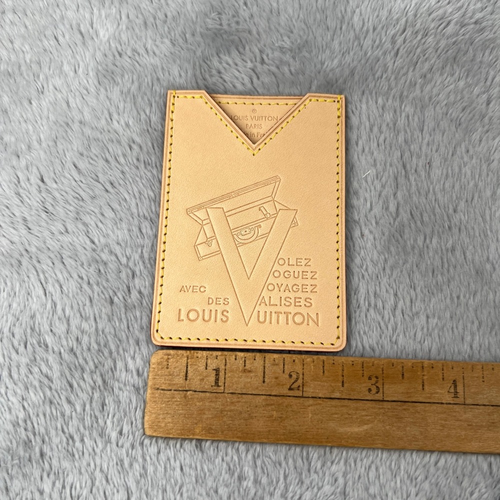 Louis Vuitton Volez Voguez Voyagez Card Holder Tan Unisex VVV Exhibition Wallet - Picture 6 of 7